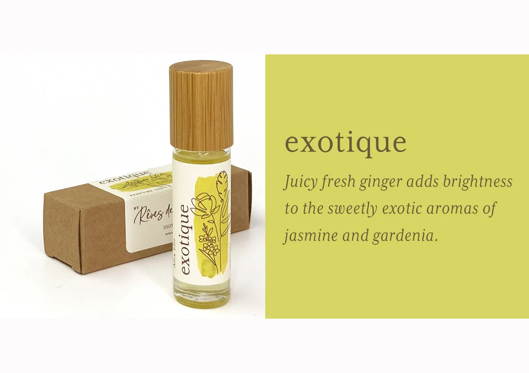 100% Natural Roll-on Perfume Oil - Vegan — Rêves de Sabine — Rêves